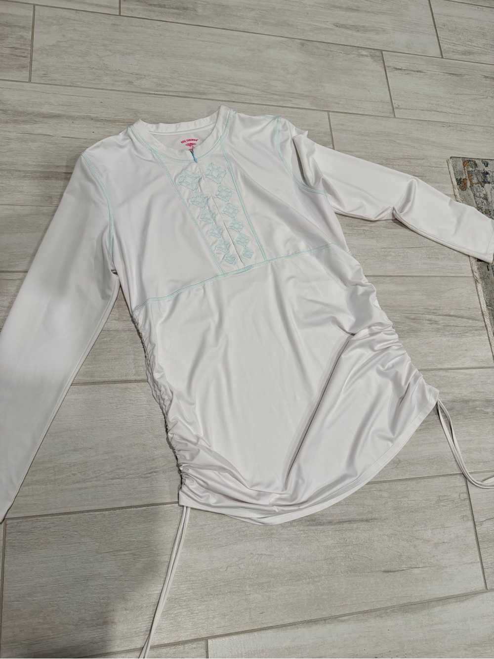 Reel Legends White Long Sleeve Beach Cover Up Size XL - Picture 3 of 12